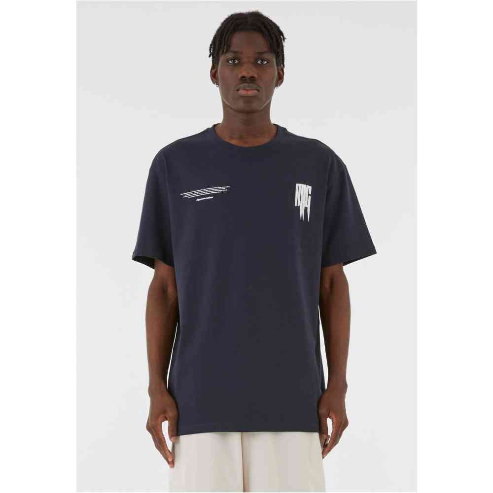 MJ GONZALES - Metamorphose V.2 X Heavy Oversized Heren Tshirt - Donkerblauw